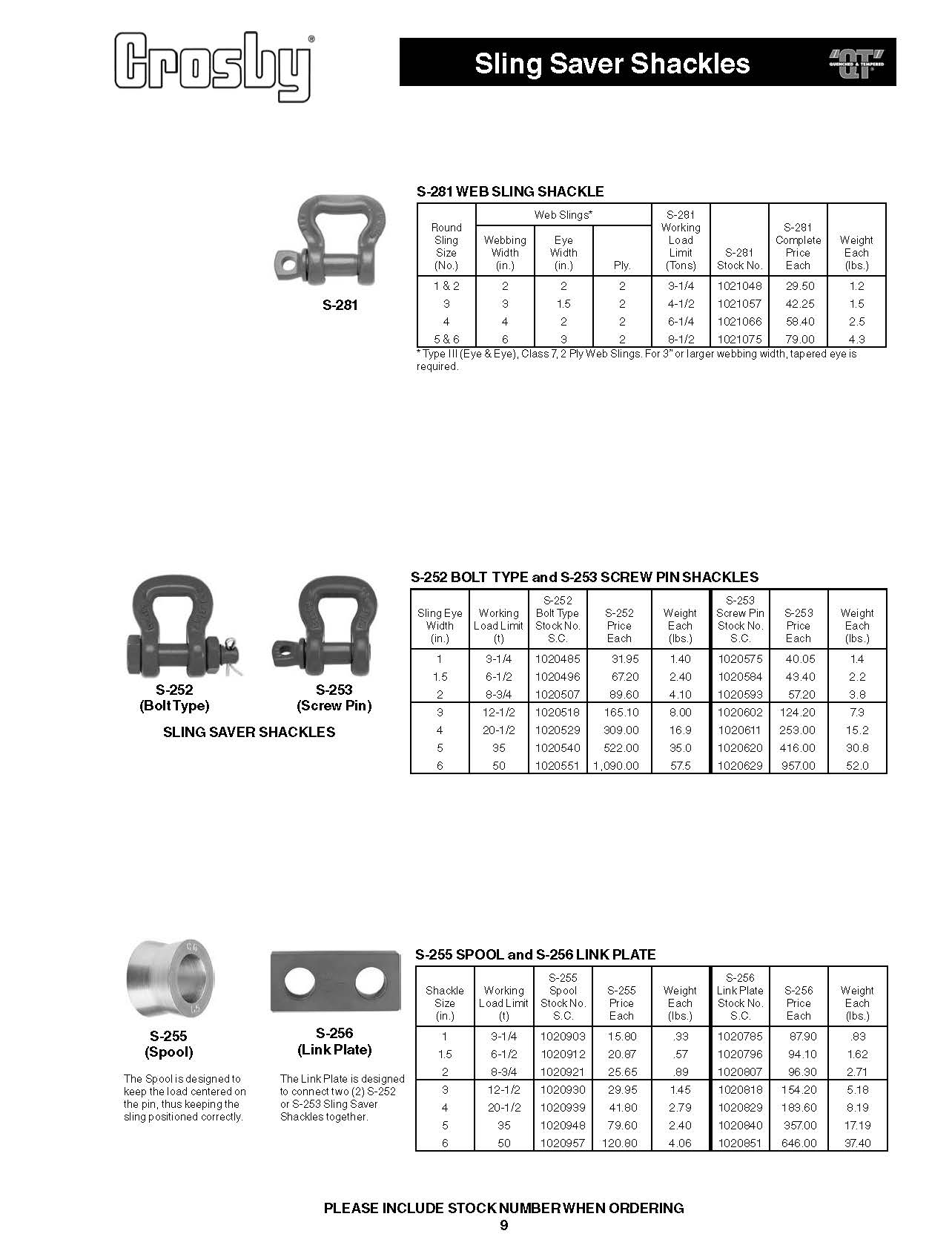 Crosby Sling Saver Shackles