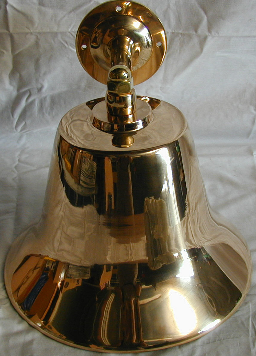 14 Inch Chrome Plated Perko Bronze Fog Bell